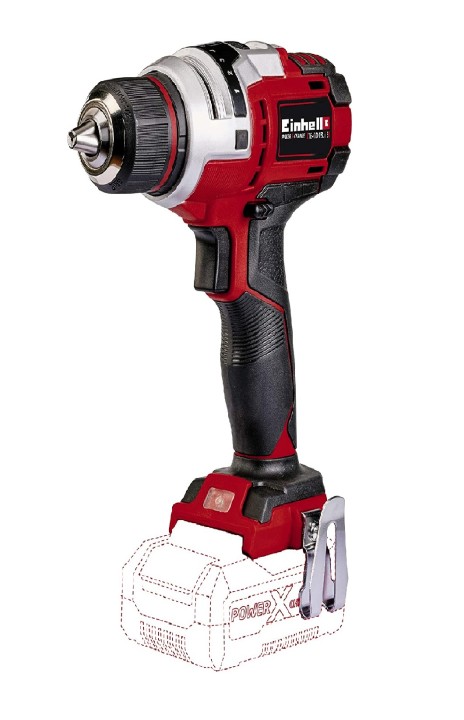 Einhell 4513870 Trapano Avvitatore Te-CD 18 Li-E Solo Power X-Change, Ioni di Litio, 47 NM, Mandrino da 13 mm, Senza Batteria e Caricabatterie, 0 W, 18 V